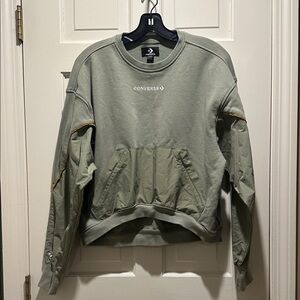 Converse Men's Olive Crewneck Sweater